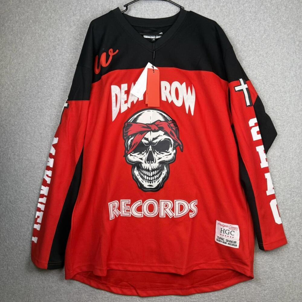 NWT Headgear classics death row records hockey jersey tupac shakur thug life 3XL